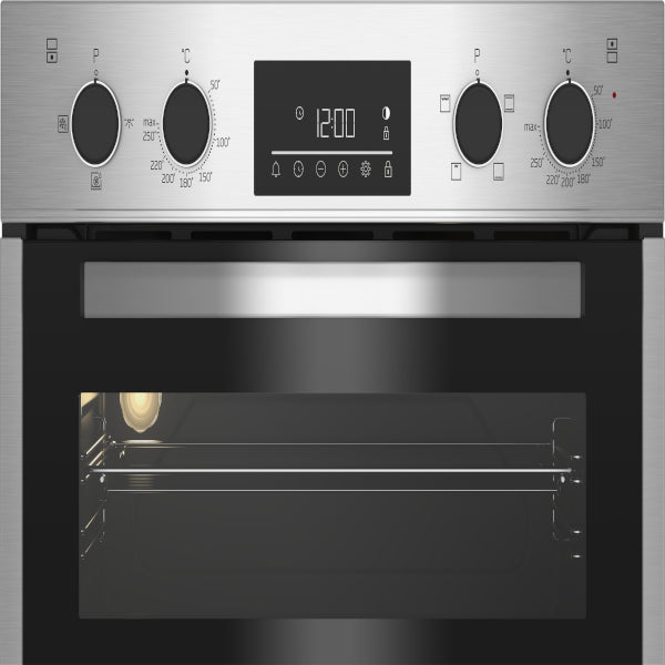 Beko Double Oven Steel 600mm | BBDF26300X
