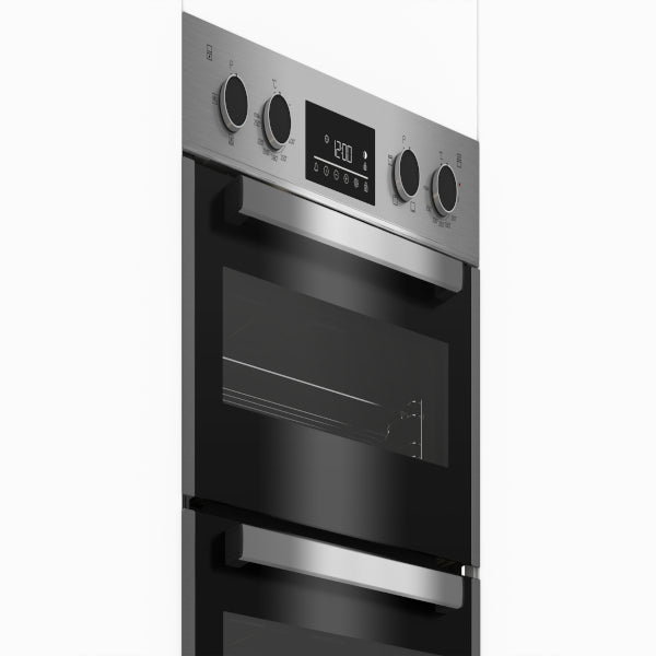Beko Double Oven Steel 600mm | BBDF26300X