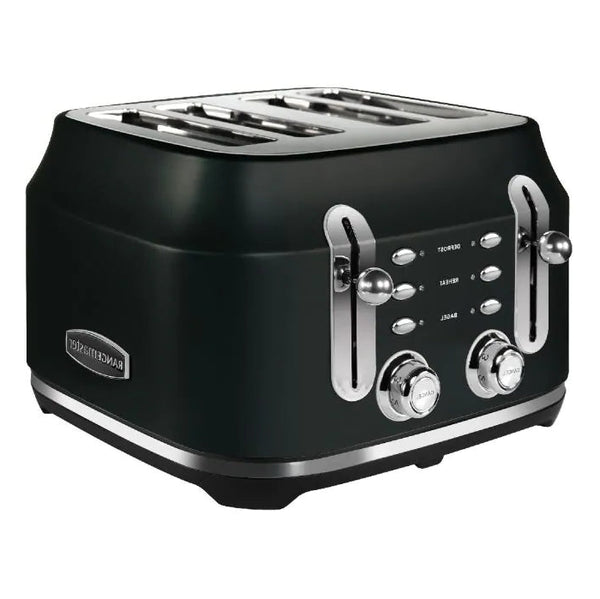 Rangemaster Classic 4 Slice Black Toaster