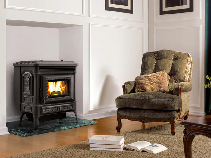 Nordica Teodora Pellet Stove | Matt Black