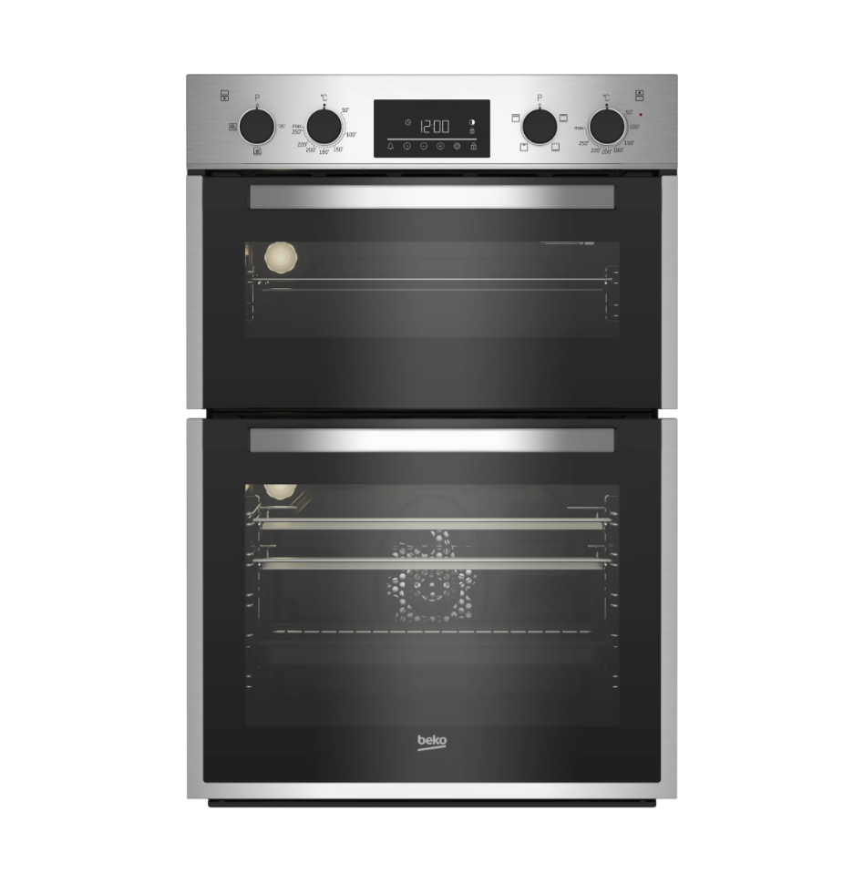 Beko Double Oven Steel 600mm | BBDF26300X
