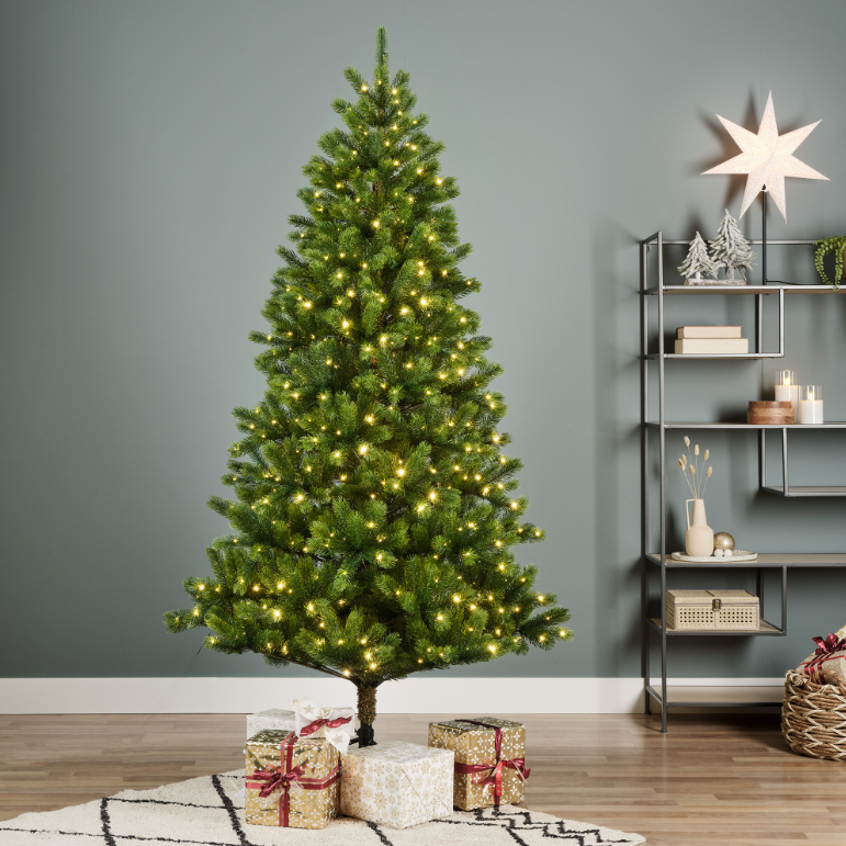 Fir Pre-Lit Micro LED Christmas Tree 8ft/240cm