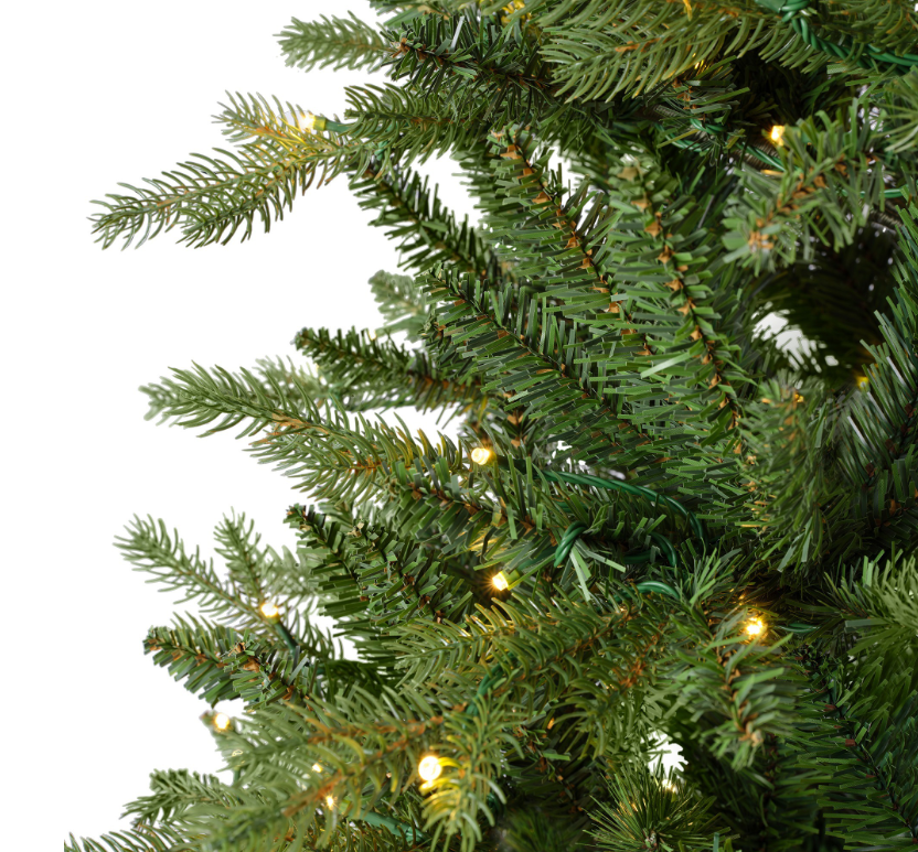 Luxury Hard Needle Pine Green Christmas Pre-Lit LED Tree Tree 8ft/240cm