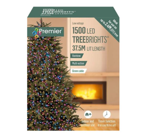 1500 Multi Action Led TreeBrights Timer Multi Colour