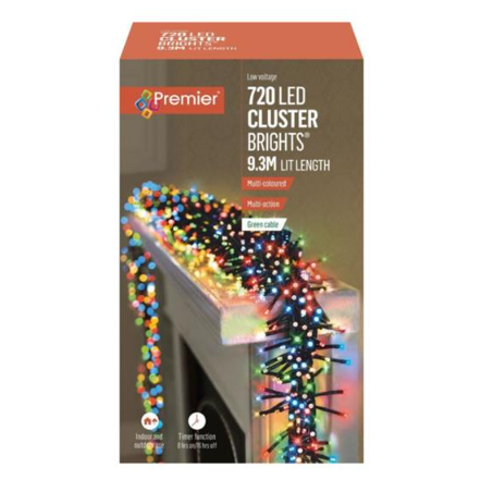 720 Multi Action LED Clusters Timer Multi Colour