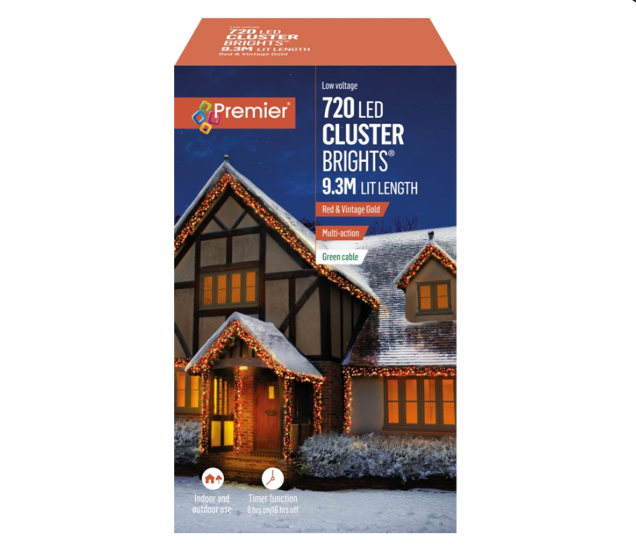 720 Multi Action LED Clusters Vintage Gold