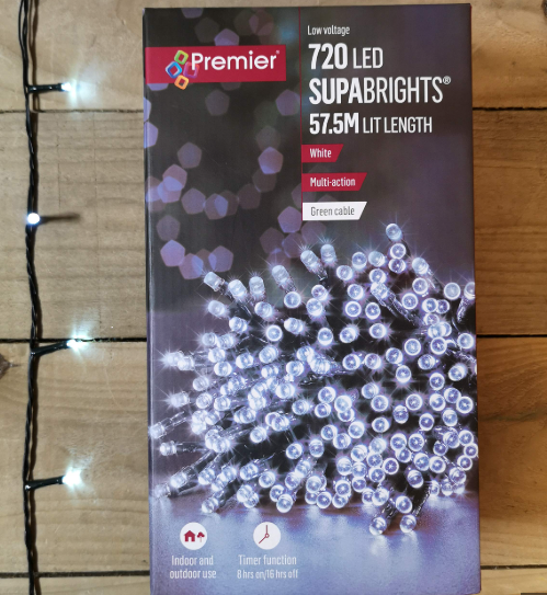 720 Multi Action LED Supabrights Timer White LED Lights