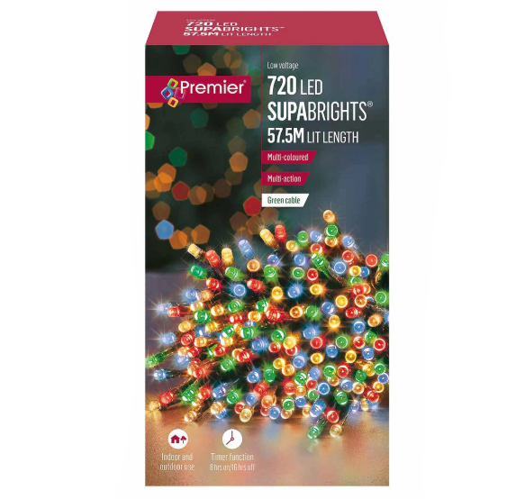 720 Multi Action LED Supabrights Timer Multi Colour