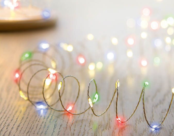 50 Multi Action Battery Operated MicroBrights Multi-Colour