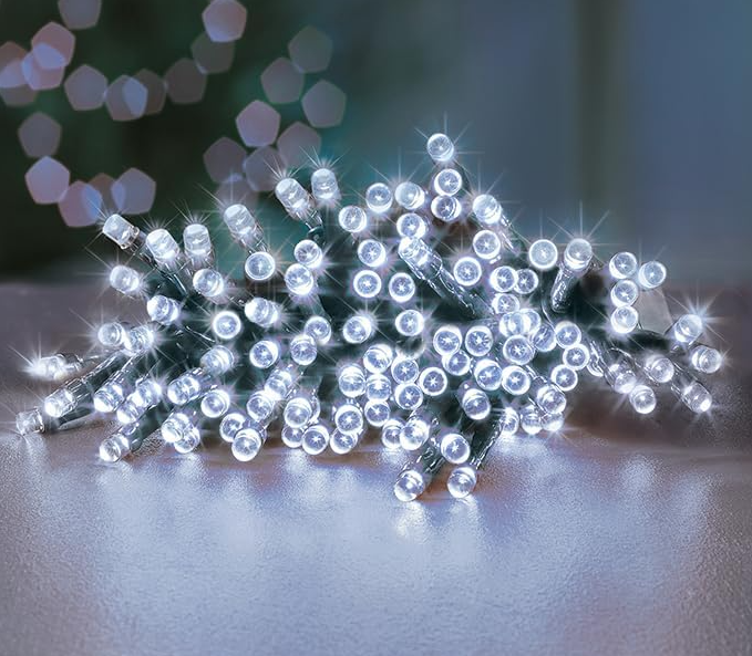 50 Multi Action Battery Operated  White LEDs Lights