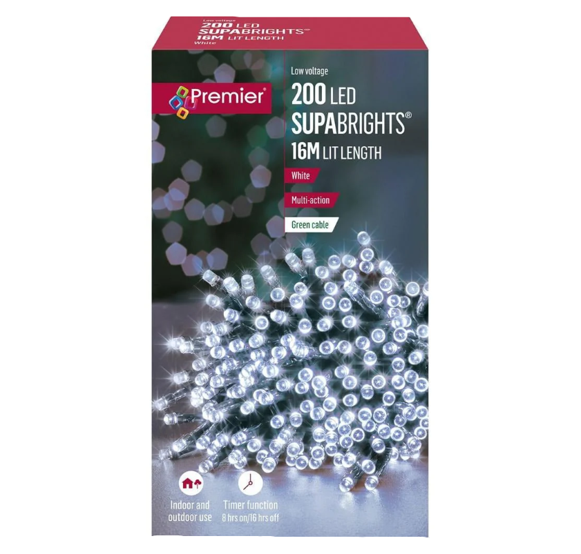 Premier 200 Supabrights Timer M-A LED | White