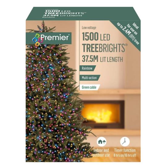 1500 M-A Led TreeBrights Timer Rainbow