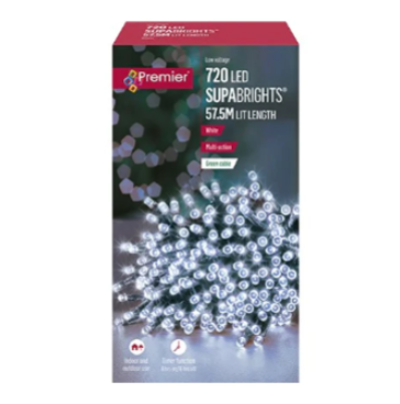 720 Multi Action LED Supabrights Timer White LED Lights