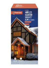 480 Multi Action LED Clusters Red & Vintage Gold