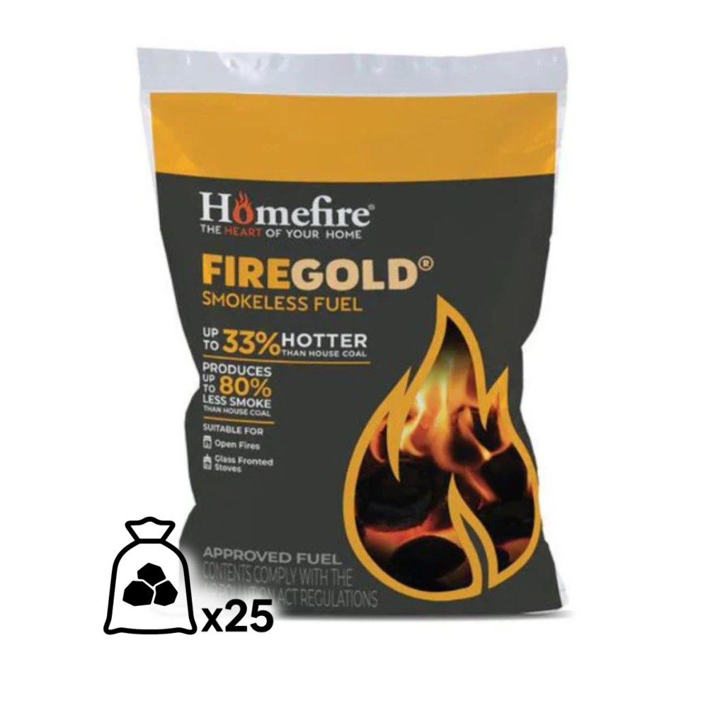 Half Pallet Of CPL Firegold Smokeless Coal 20kg (25 Bags)