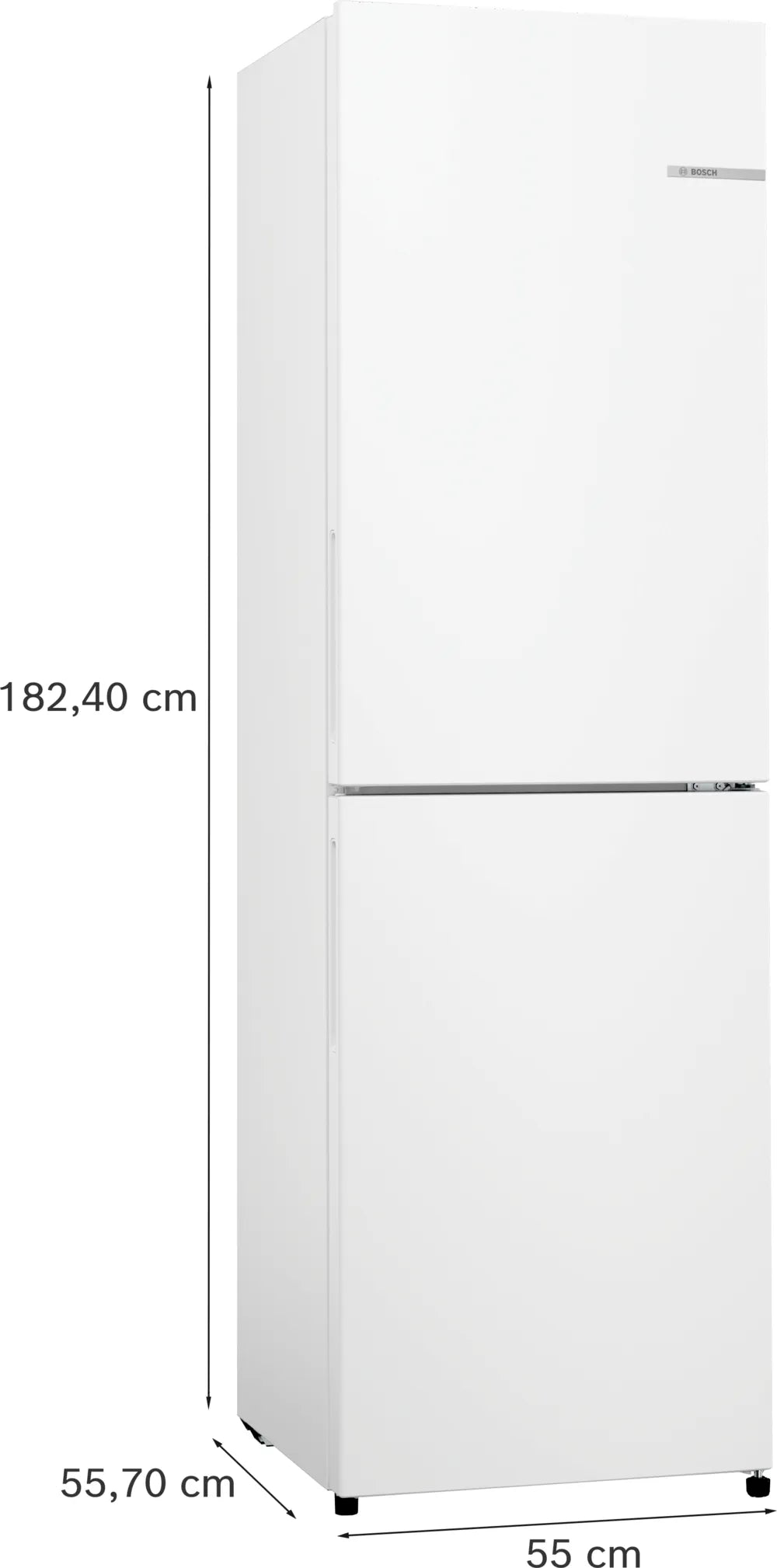 Bosch Series 2 Free-standing Fridge With Freezer | White| KGN27NWEAG