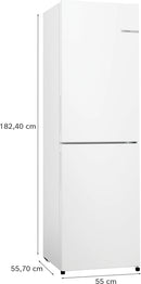 Bosch Series 2 Free-standing Fridge With Freezer | White| KGN27NWEAG