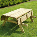 6 Seater Picnic Bench Treated (Flat Packed)