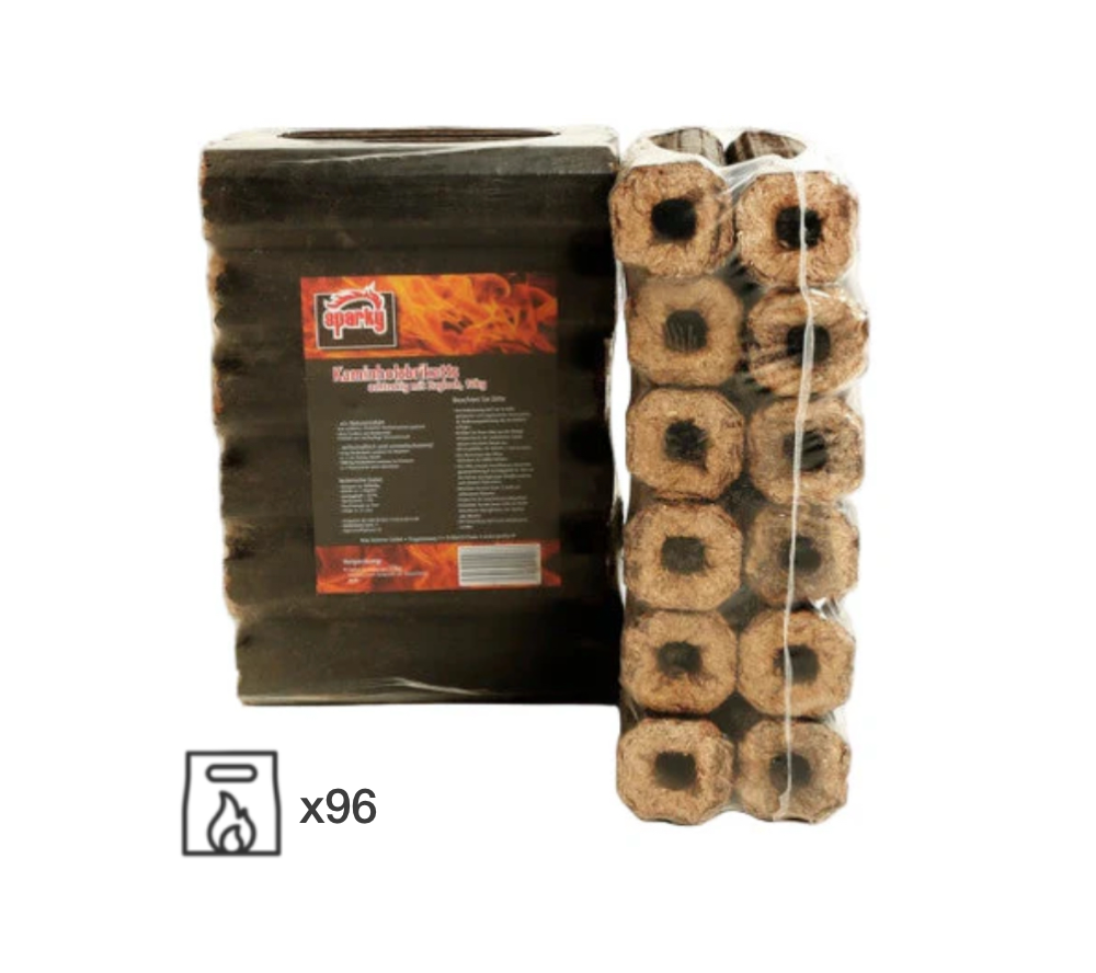 Sparky Premium Hard Wood Briquettes 10kg Full Pallet (96 Packs)