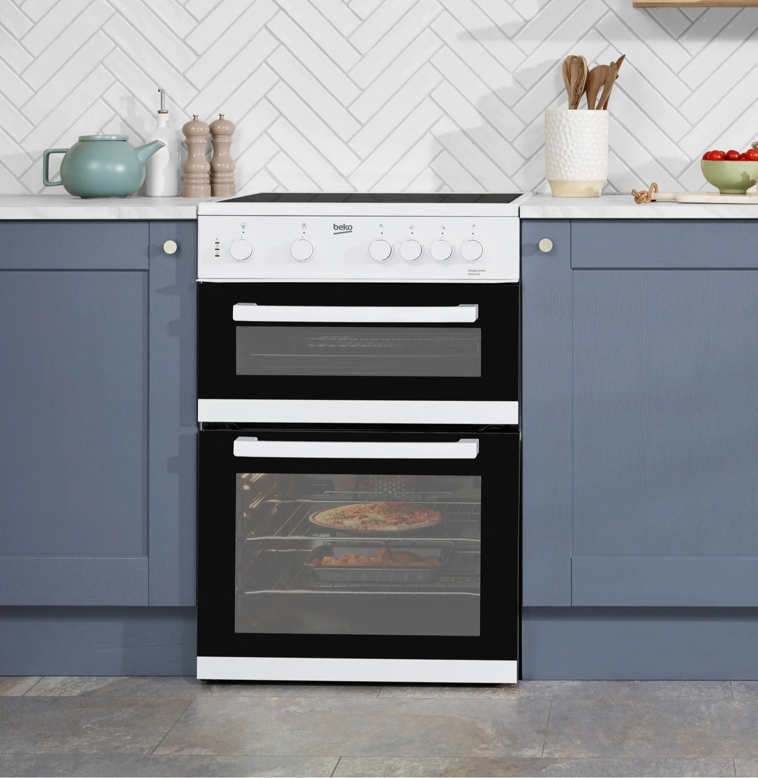 Beko Electric Cooker White 600mm | KTC611W
