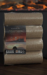 Pallet Of Readyblaze Ruf Round Briquette 4 Pack 8kg (125 Packs)