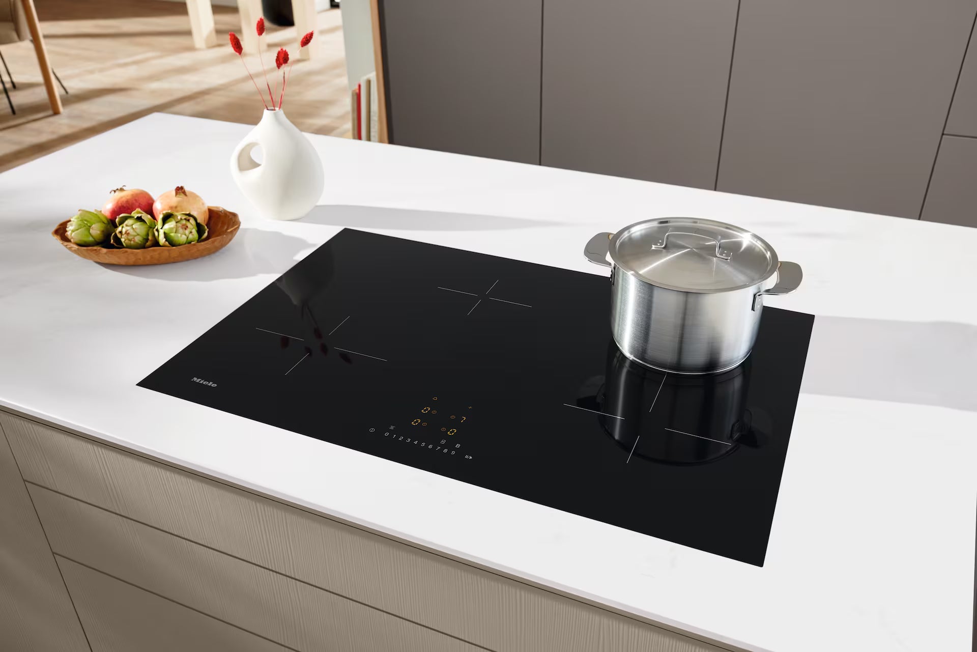 Miele Induction Hob 800mm - Black KM7373FL