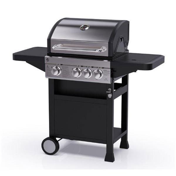 Oscar 3 Burner Gas BBQ with Side Burner