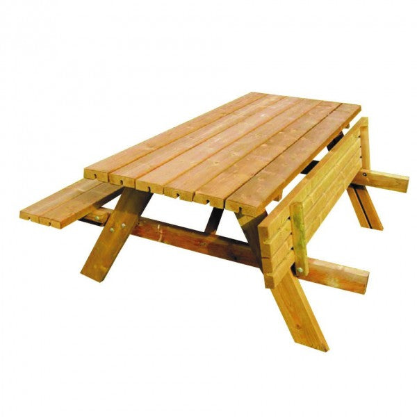 6 Seater Picnic Bench Treated (Flat Packed)