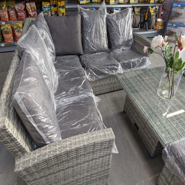 Arabella Rattan Hilo Table Corner Sofa Set