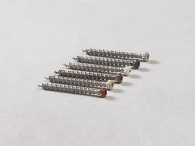 Envello Coloured Head Screw Box of 100 Burnt Cedar 40x3.5mm