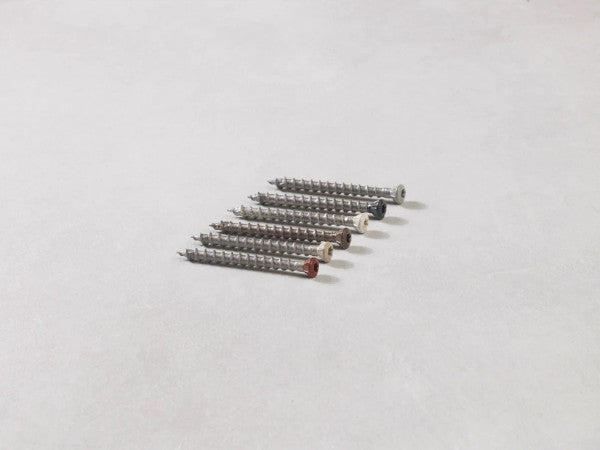 Envello Coloured Head Screw Box of 100 Burnt Cedar 40x3.5mm