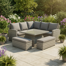 Arabella Rattan Hilo Table Corner Sofa Set