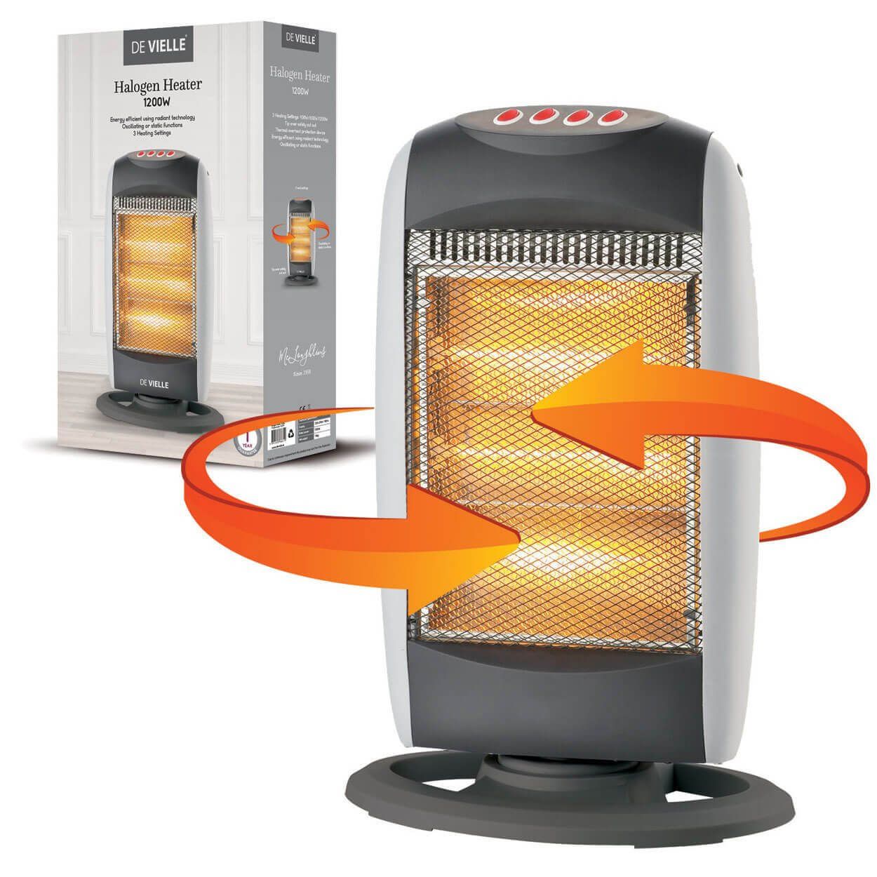 De Vielle Halogen Heater 1200W