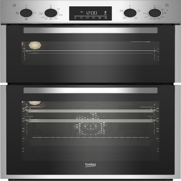 Beko Double Oven Steel 600mm | BBDF26300X