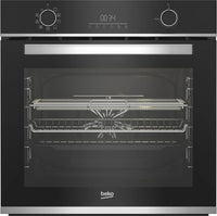 Beko Pro AeroPerfect AirFry Single Pyrolytic Oven Black 600mm | BBIMA13301XMP
