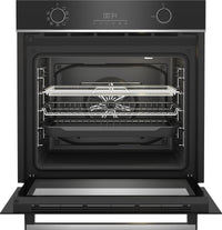 Beko Pro AeroPerfect AirFry Single Pyrolytic Oven Black 600mm | BBIMA13301XMP