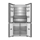HISENSE KitchenFit Multi-Door Fridge Freezer - Black Glass RQ768N4GBE