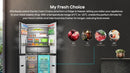 HISENSE KitchenFit Multi-Door Fridge Freezer - Black Glass RQ768N4GBE