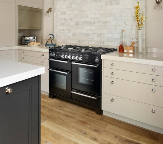 Rangemaster Infusion 90 Dual Fuel | Charcoal Black | INF90DFFCB