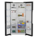 Beko Freestanding American Fridge Freezer | Black Steel | ASL1442VPZ