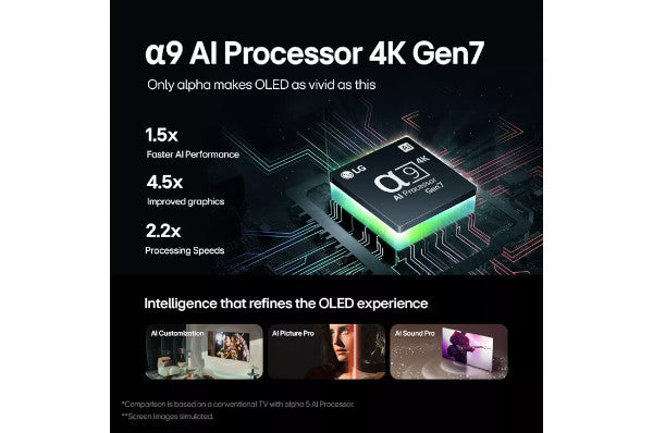 LG 55" OLED 4K Smart Television | OLED55C44LA.AEK