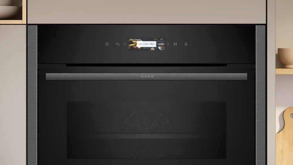 Neff N 70 Built- In 45l Compact Oven With Microwave | Graphite Grey | C24MR21G0B
