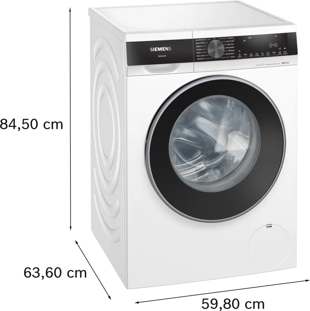 Siemens IQ500 Washing Machine 9kg 1600rpm White | WG46G2Z1GB
