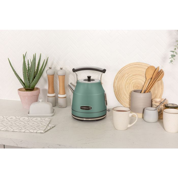 Rangemaster Classic Mineral Green Dome Kettle