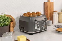 Rangemaster Classic 4 Slice Grey Toaster