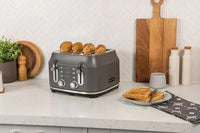 Rangemaster Classic 4 Slice Grey Toaster