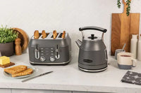 Rangemaster Classic 4 Slice Grey Toaster