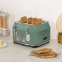 Rangemaster Classic 4 Slice Mineral Green Toaster