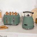 Rangemaster Classic 4 Slice Mineral Green Toaster