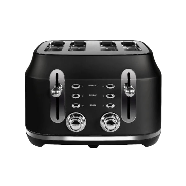 Rangemaster Classic 4 Slice Black Toaster